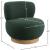 Calais Boucle Fabric Accent Chair with Natural White Oak Veneer Base
