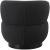 Calais Boucle Fabric Accent Chair with Black Oak Veneer Base