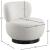 Calais Boucle Fabric Accent Chair with Black Oak Veneer Base