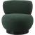 Calais Boucle Fabric Accent Chair with Black Oak Veneer Base