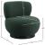Calais Boucle Fabric Accent Chair with Black Oak Veneer Base