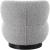 Calais Boucle Fabric Accent Chair with Black Oak Veneer Base