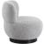Calais Boucle Fabric Accent Chair with Black Oak Veneer Base