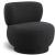 Calais Boucle Fabric Accent Chair with Upholstered Base