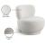 Calais Boucle Fabric Accent Chair with Upholstered Base