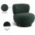 Calais Boucle Fabric Accent Chair with Upholstered Base