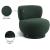 Calais Boucle Fabric Accent Chair with Upholstered Base