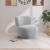 Calais Boucle Fabric Accent Chair with Upholstered Base
