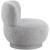 Calais Boucle Fabric Accent Chair with Upholstered Base