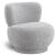 Calais Boucle Fabric Accent Chair with Upholstered Base