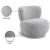 Calais Boucle Fabric Accent Chair with Upholstered Base