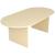 Optima Oval Melamine 6-8-Person Meeting Table w/Modesty Panel