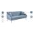 Roxy Velvet Sofa