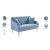 Roxy Velvet Loveseat