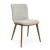 Annie Malmo Fabric/Wood Dining Chair