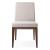 Bess Low Fabric/Wood Customizable Dining Chair