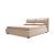 Dolly Voss/Boucle Fabric/Wood Platform Bed, King Size