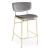 Fifties Fabric/Metal Customizable Counter Stool