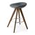 Palm Fabric/Wood Customizable Backless Stool