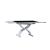 2109 Modern Rectangular Glass Extendable Dining Table