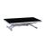 2109 Modern Rectangular Glass Extendable Dining Table