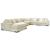 Lindyn 6-Piece Polyester U-Shaped Sectional Sofa w/Left Arm Chaise Facing