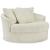 Lindyn Polyester Oversized Swivel Accent Chair