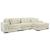 Lindyn 3-Piece Polyester L-Shaped Sectional Sofa w/Right Arm Chaise Facing
