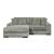 Lindyn 2-Piece Polyester L-Shaped Sectional Sofa w/Left Arm Chaise Facing