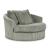 Lindyn Polyester Oversized Swivel Accent Chair