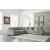 Lindyn 5-Piece Polyester L-Shaped Sectional Sofa