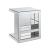 Meria 97939 Mirrored/Glass Accent Table