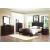 Edina Leatherette/Wood Veneer Panel Bedroom Set