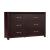 Edina Leatherette/Wood Veneer Panel Bedroom Set