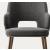 Foyer Fabric/Metal Customizable Upholstered Dining Open-Back Armchair