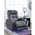 Composer Polyester/PU Power Recliner w/Ambient Blue LED Lighting
