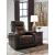 Composer Polyester/PU Power Recliner w/Ambient Blue LED Lighting