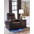 Composer Polyester/PU Power Recliner w/Ambient Blue LED Lighting
