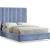 Candace Velvet Queen Size Bed