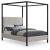 James Linen Fabric King Size Bed