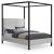James Linen Fabric Queen Size Bed