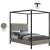 James Linen Fabric King Size Bed