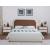 Blake Two Tone Faux Leather & Linen Fabric King Size Bed