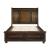 Cumberland Wood/Wood Veneer Sleigh Platform Bed w/ Footboard Storage, Queen Size