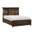 Cumberland Wood/Wood Veneer Sleigh Platform Bed w/ Footboard Storage, Queen Size