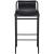 Dax Faux Leather Counter Stool with Matte Black Metal Frame