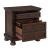 Cumberland Wood/Wood Veneer Nightstand w/ Hidden Drawer