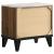 Mays Faux Marble/Wood Nightstand w/2 Drawers