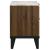 Mays Faux Marble/Wood Nightstand w/2 Drawers
