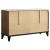 Mays Faux Marble/Wood Double Dresser w/6 Drawers